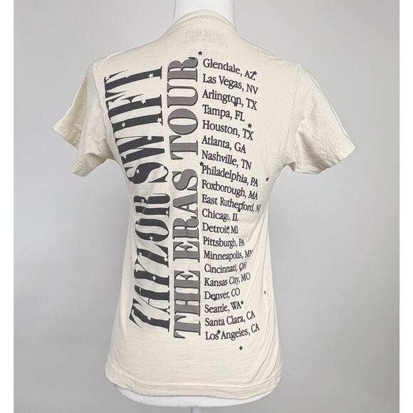 Taylor Swift The Eras Tour T-Shirt Size XS Graphic Tee Cotton Concert Merch - Picture 2 of 11